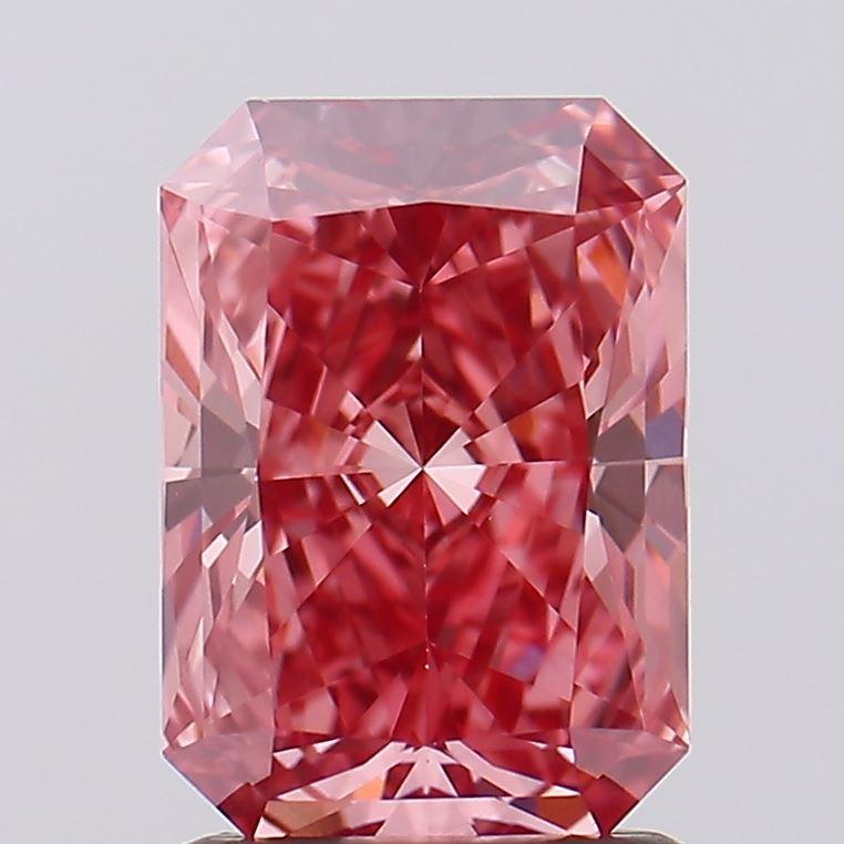 1.64 Ct. Fancy Vivid Pink Radiant Lab Grown Diamond