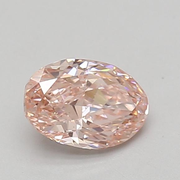 0.87 Ct. Fancy Intense Pink Oval Lab Grown Diamond