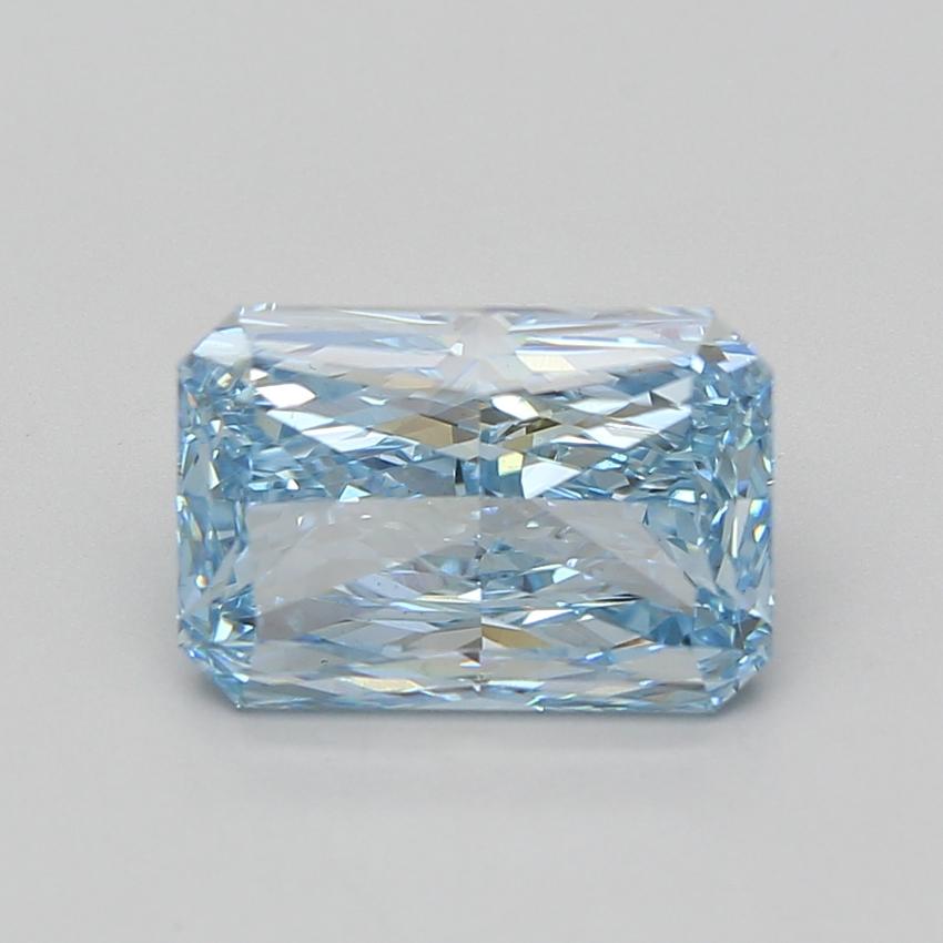 4.09 Ct. Fancy Vivid Blue Radiant Lab Grown Diamond