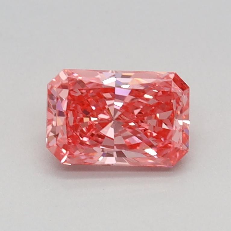 0.53 Ct. Fancy Vivid Pink Radiant Lab Grown Diamond