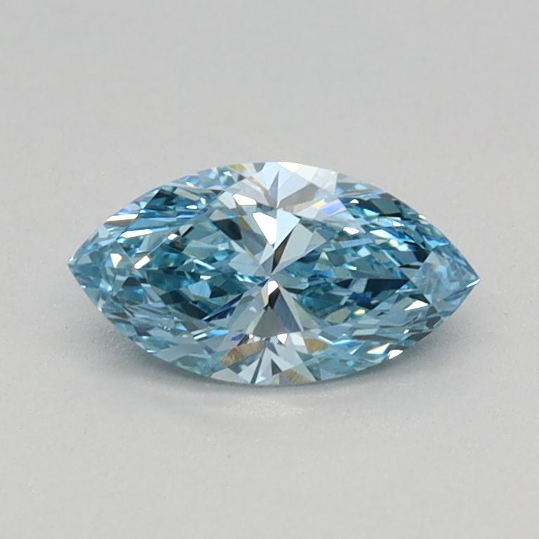 0.35 Ct. Fancy Vivid Blue Marquise Lab Grown Diamond