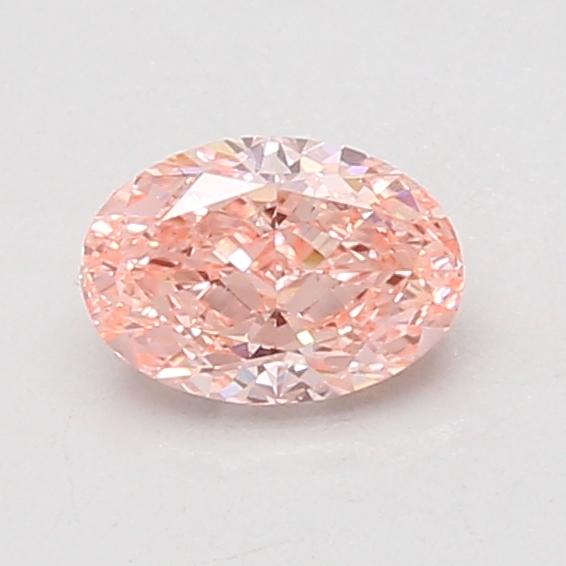 0.77 Ct. Fancy Vivid Pink Oval Lab Grown Diamond