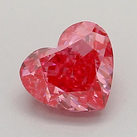 0.43 Ct. Fancy Vivid  Pink Heart Lab Grown Diamond