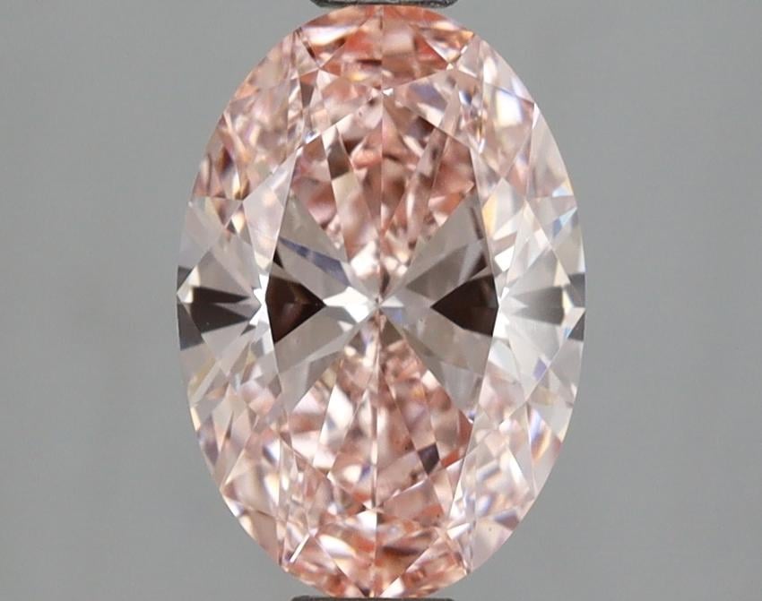 1.54 Ct. Fancy Vivid Pink Oval Lab Grown Diamond
