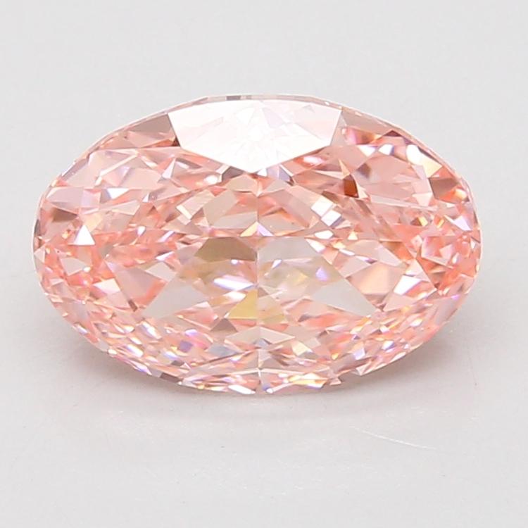 3.10 Ct. Fancy Vivid Pink Oval Lab Grown Diamond