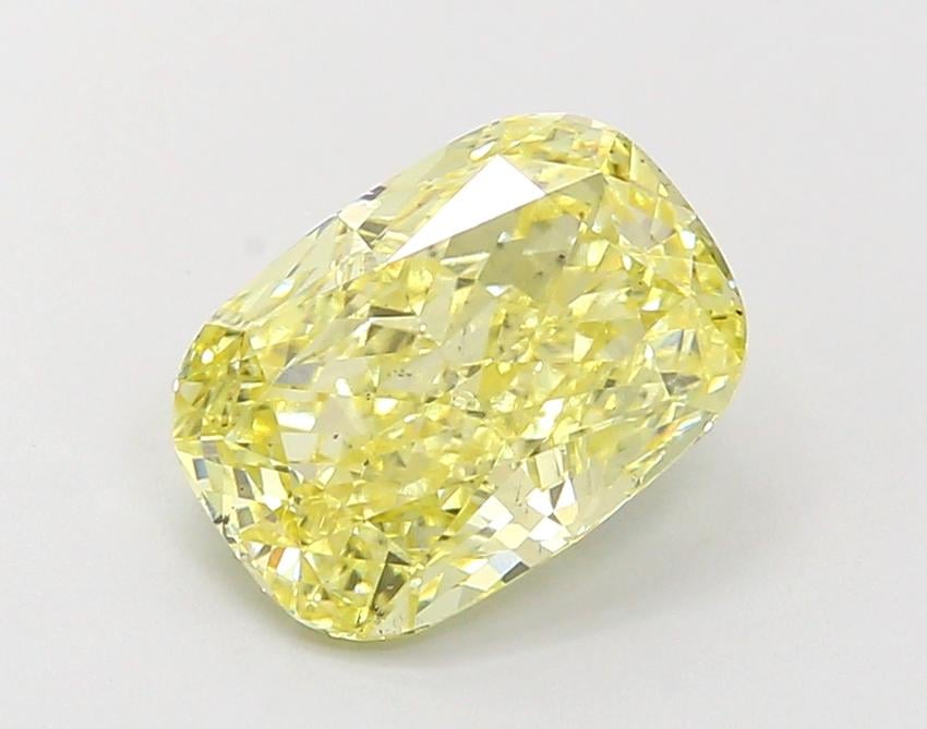 1.86 Ct. Fancy Intense Yellow Cushion Lab Grown Diamond