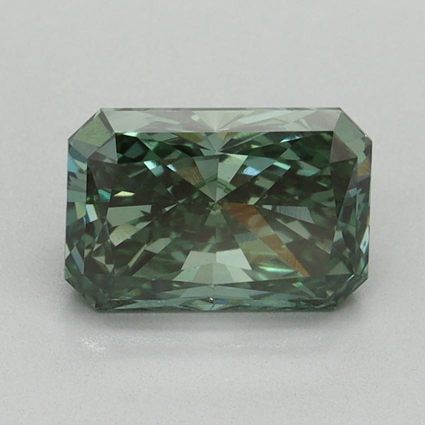 1.65 Ct. Fancy Vivid Green Radiant Lab Grown Diamond