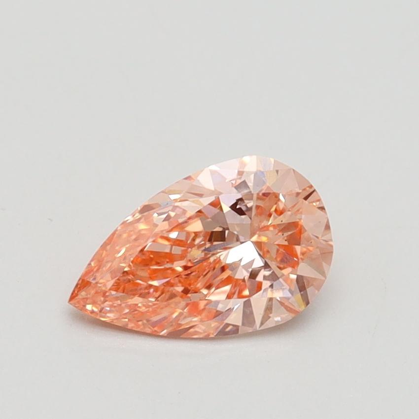 0.71 Ct. Fancy Intense Pink Pear Lab Grown Diamond