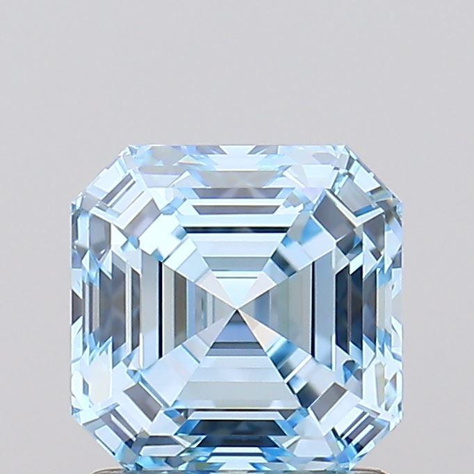 1.50 Ct. Fancy Intense Blue Asscher Lab Grown Diamond