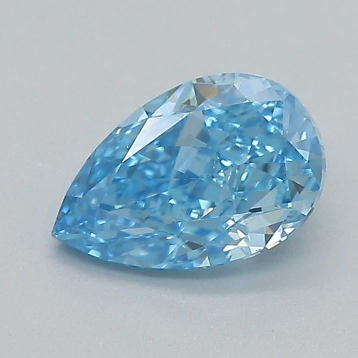 0.52 Ct. Fancy Vivid  Blue Pear Lab Grown Diamond
