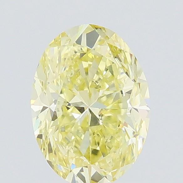 0.71 Ct. Fancy Yellow Oval Lab Grown Diamond