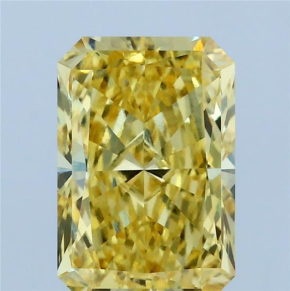 3.00 Ct. Fancy Vivid Yellow Radiant Lab Grown Diamond