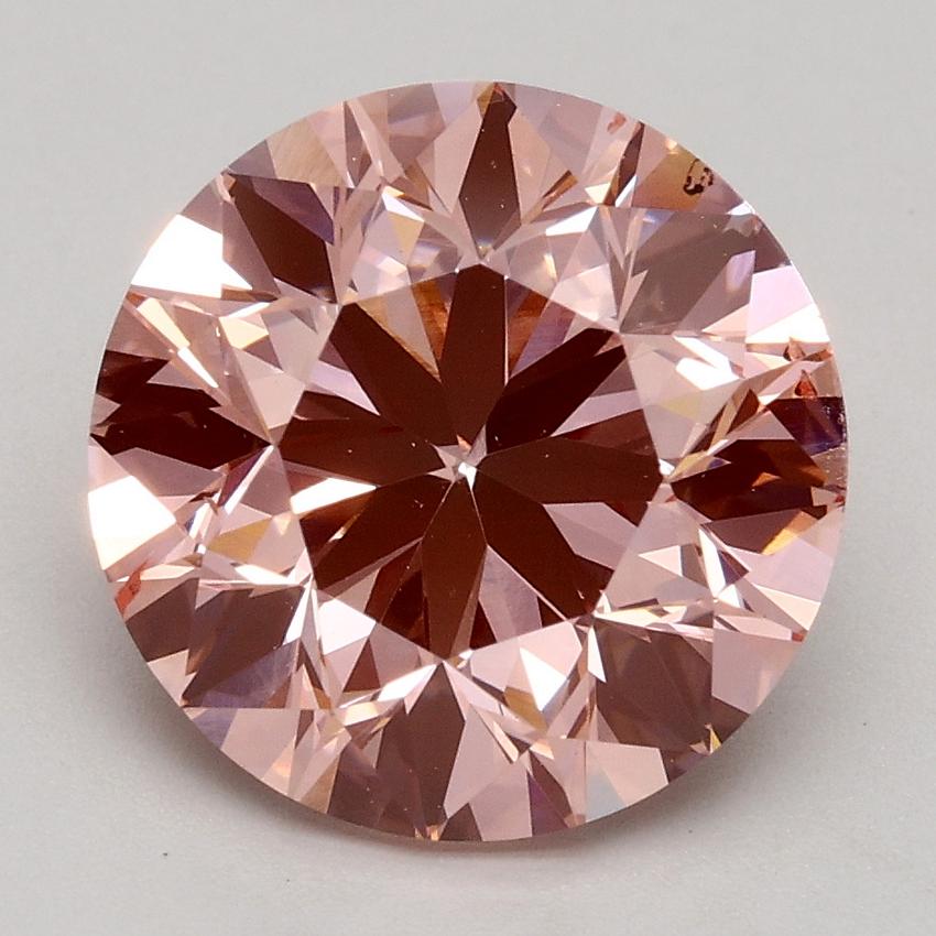 3.00 Ct. Fancy Intense Pink Round Lab Grown Diamond