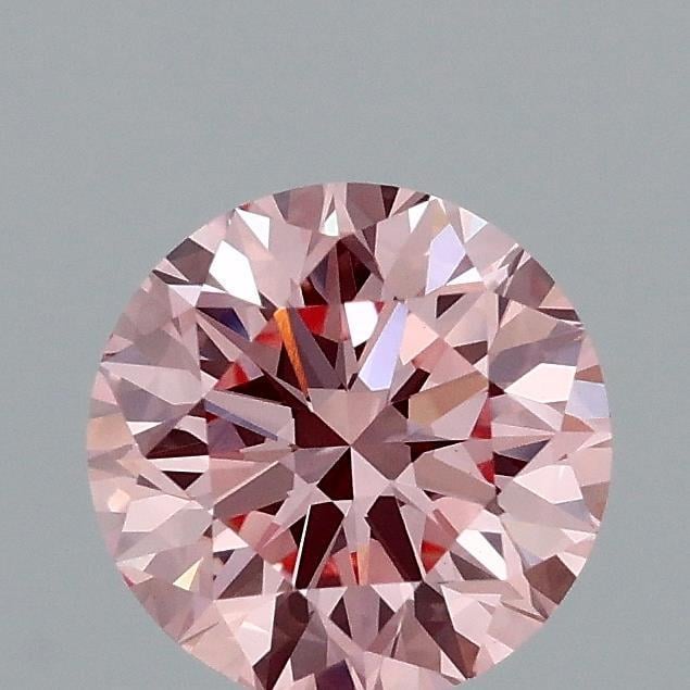 1.13 Ct. Fancy Vivid Pink Round Lab Grown Diamond