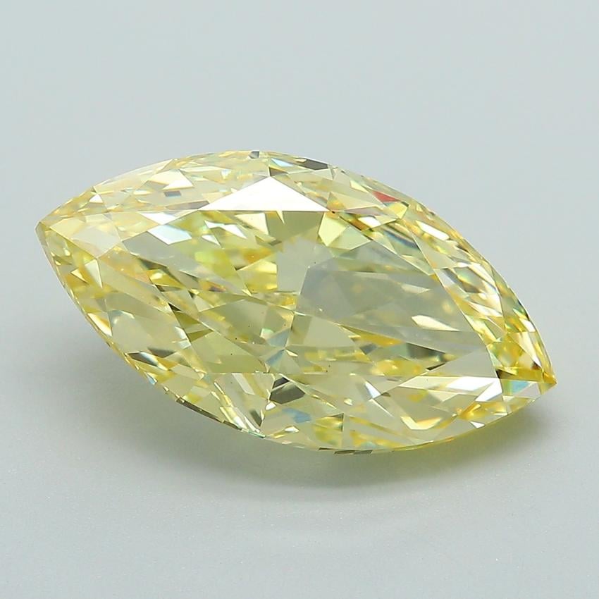 5.03 Ct. Fancy Intense Yellow Marquise Lab Grown Diamond