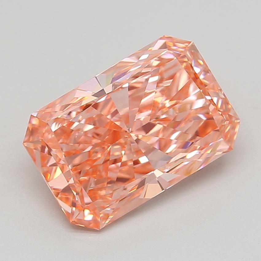 5.00 Ct. Fancy Vivid  Pink Radiant Lab Grown Diamond