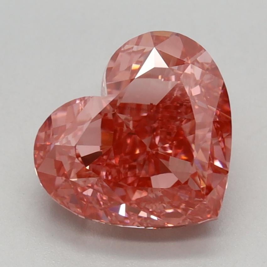 2.19 Ct. Fancy Vivid Pink Heart Lab Grown Diamond