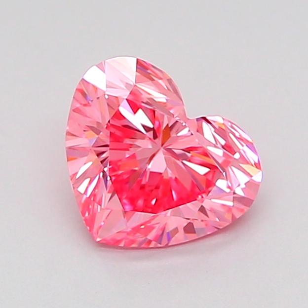1.04 Ct. Fancy Vivid Pink Heart Lab Grown Diamond