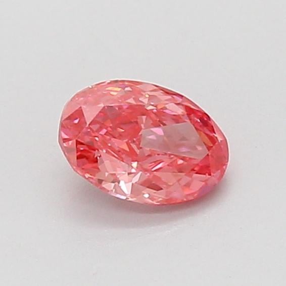 0.51 Ct. Fancy Vivid Pink Oval Lab Grown Diamond