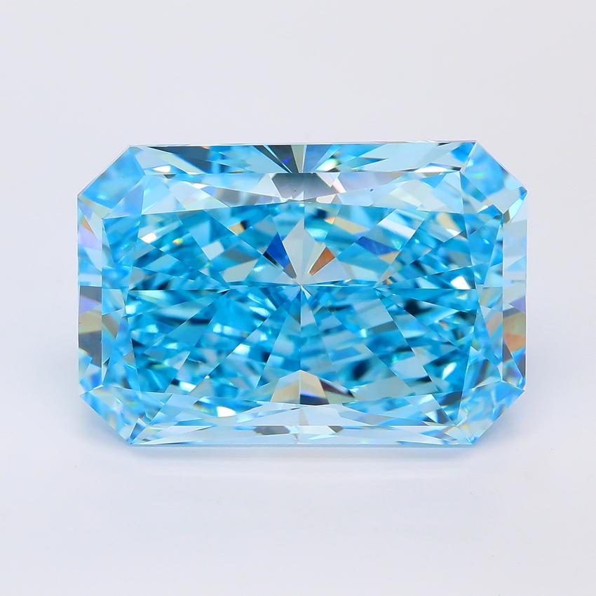 10.54 Ct. Fancy Vivid Blue Radiant Lab Grown Diamond