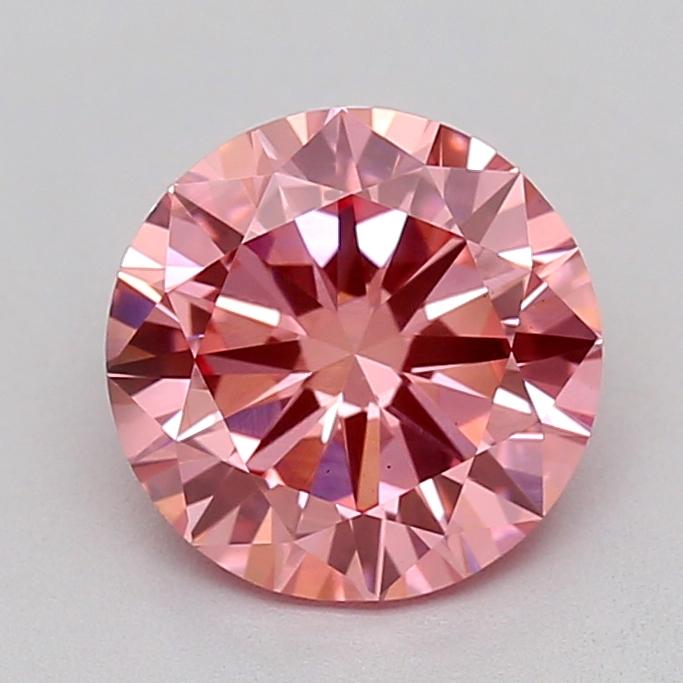 1.51 Ct. Fancy Vivid  Pink Round Lab Grown Diamond