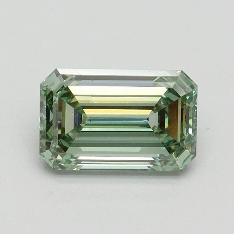 1.01 Ct. Fancy Intense Pacific Green Emerald Lab Grown Diamond