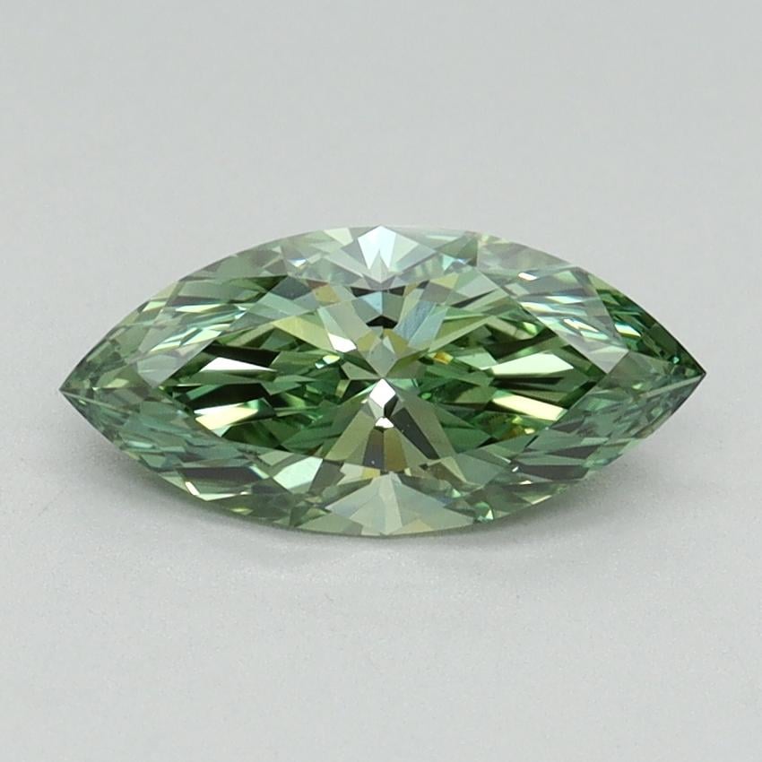 0.87 Ct. Fancy Vivid Green Marquise Lab Grown Diamond