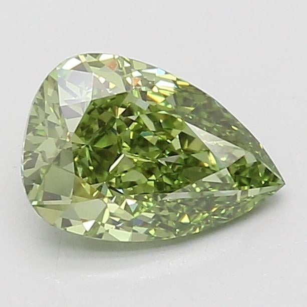 1.67 Ct. Fancy Vivid Green Pear Lab Grown Diamond