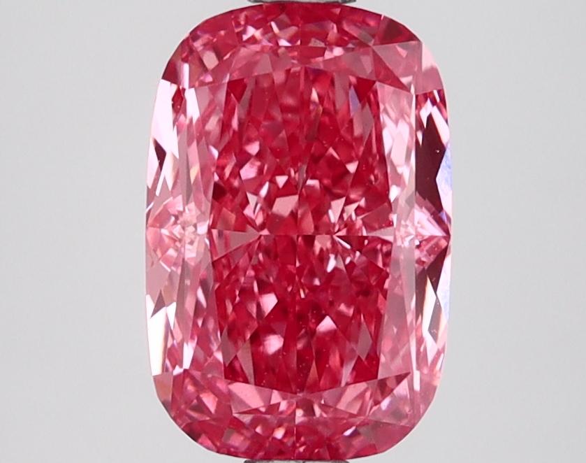 2.08 Ct. Fancy Vivid Pink Cushion Lab Grown Diamond