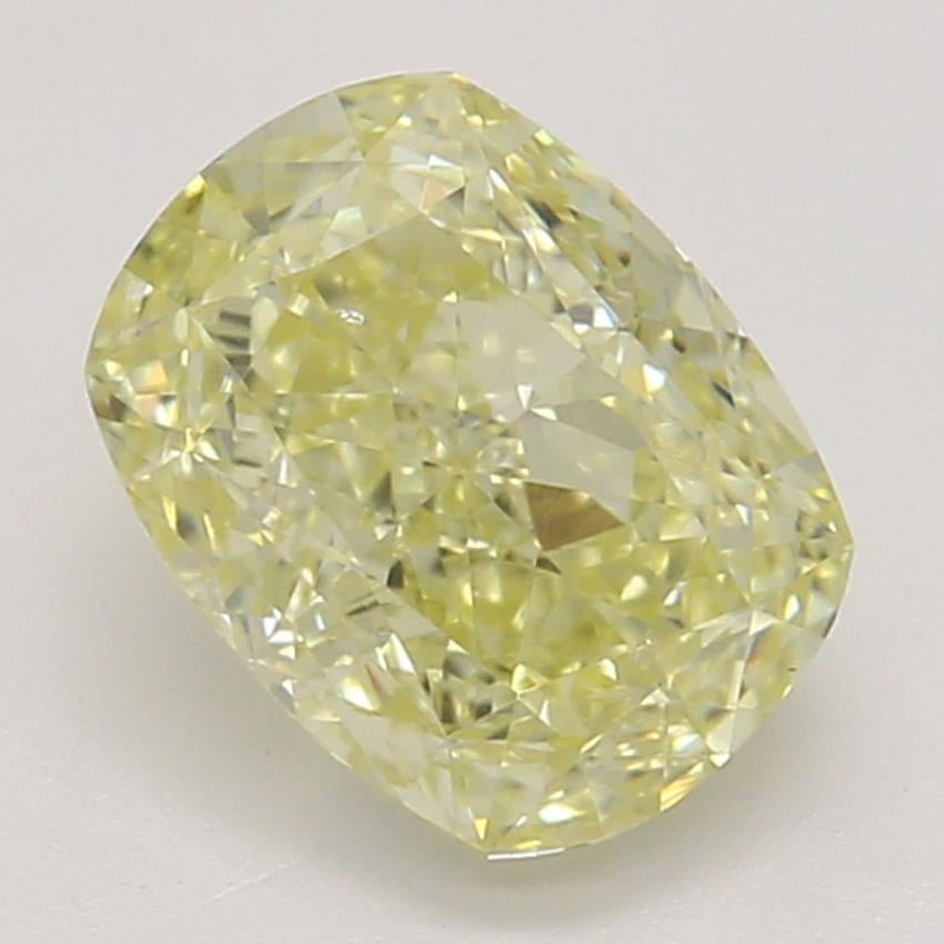 0.82 Ct. Fancy Yellow Cushion Diamond