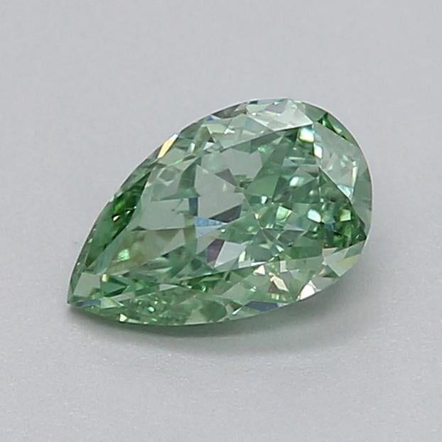 0.33 Ct. Fancy Vivid  Green Pear Lab Grown Diamond