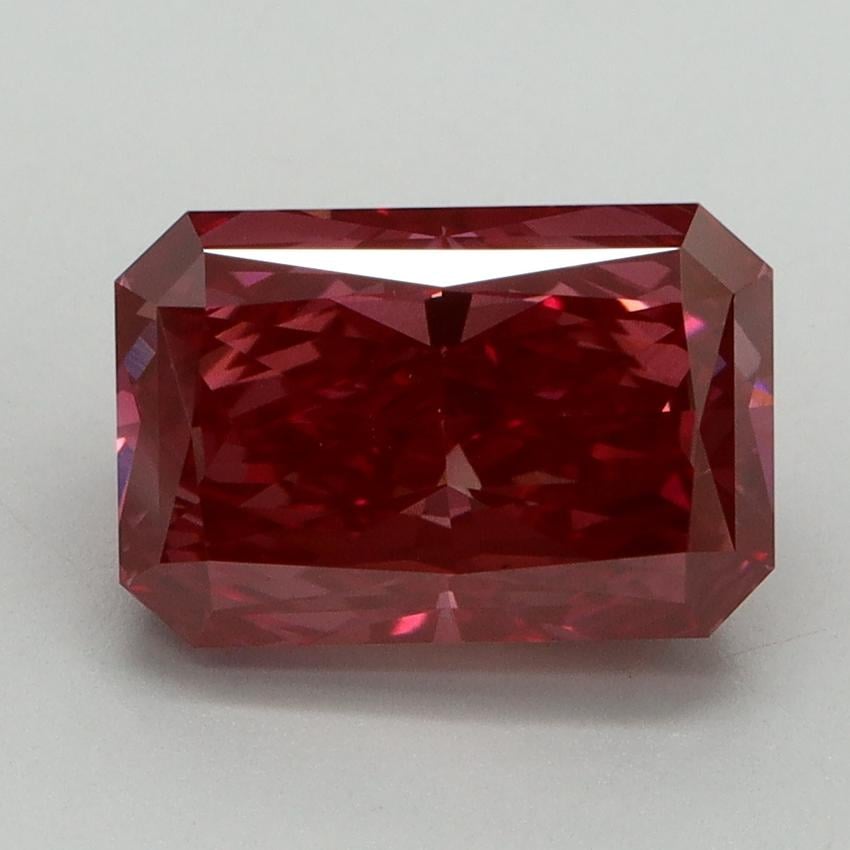 3.52 Ct. Fancy Vivid Red Radiant Lab Grown Diamond