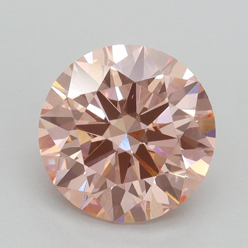 2.29 Ct. Fancy Intense Pink Round Lab Grown Diamond