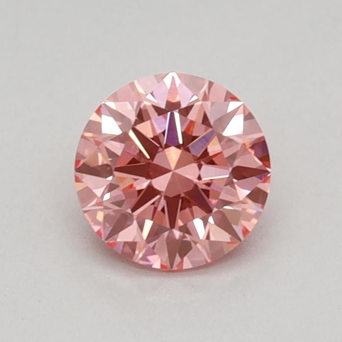 0.43 Ct. Fancy Vivid Pink Round Lab Grown Diamond