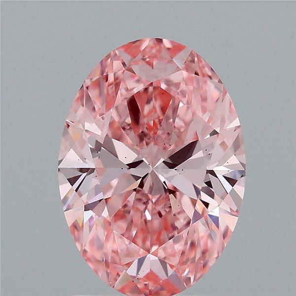 2.02 Ct. Fancy Vivid Pink Oval Lab Grown Diamond