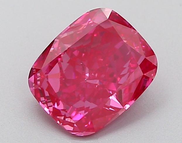 1.21 Ct. Fancy Vivid Pink Cushion Lab Grown Diamond