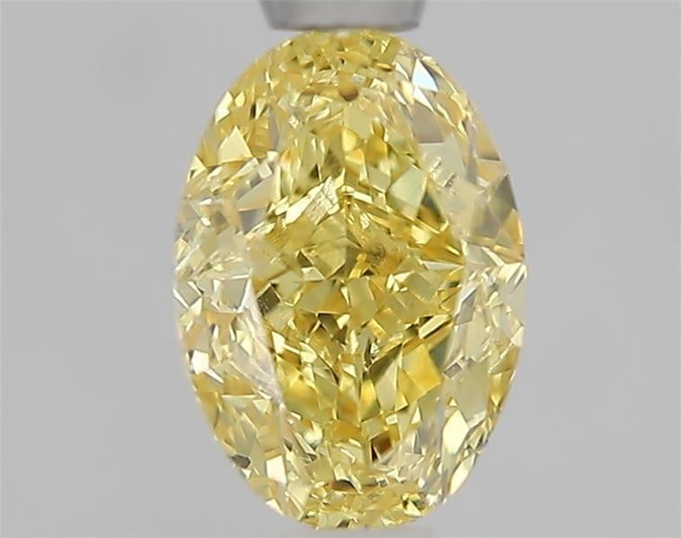 1.10 Ct. Fancy Intense  Yellow Oval Lab Grown Diamond
