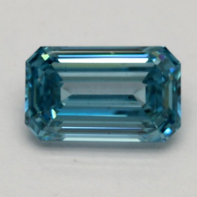 1.00 Ct. Fancy Vivid Blue Emerald Lab Grown Diamond