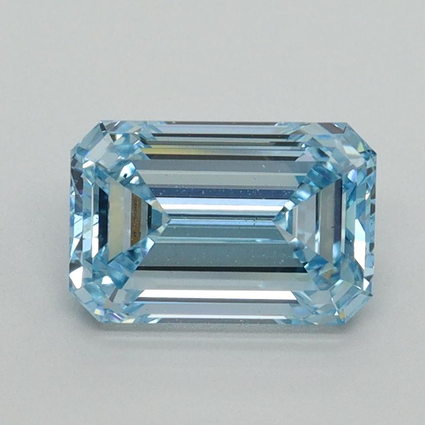 1.54 Ct. Fancy Intense Blue Emerald Lab Grown Diamond