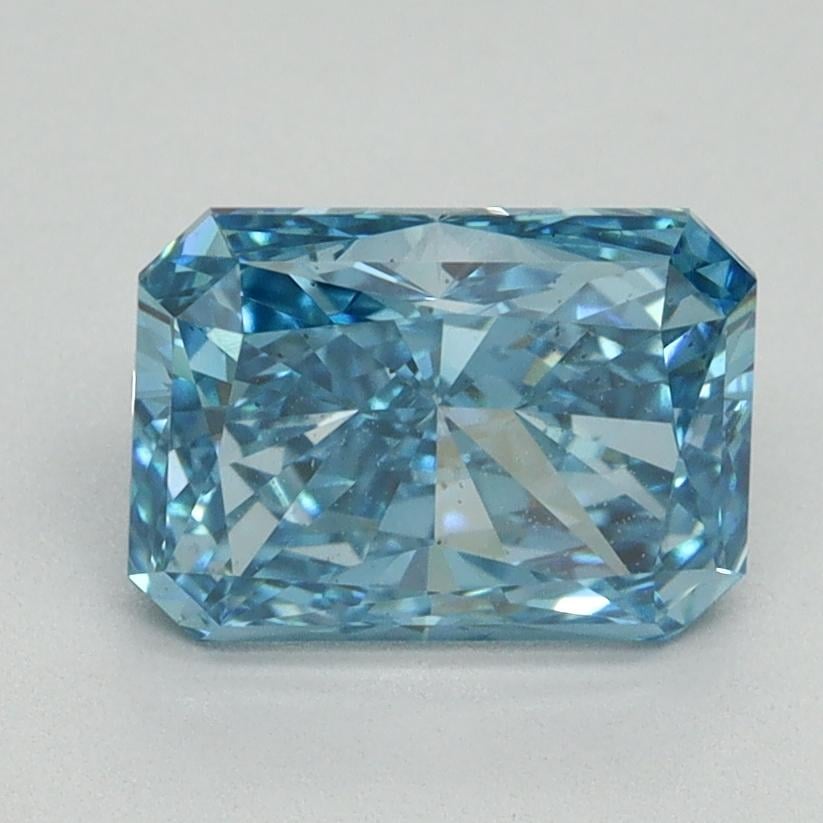 2.03 Ct. Fancy Vivid Blue Radiant Lab Grown Diamond