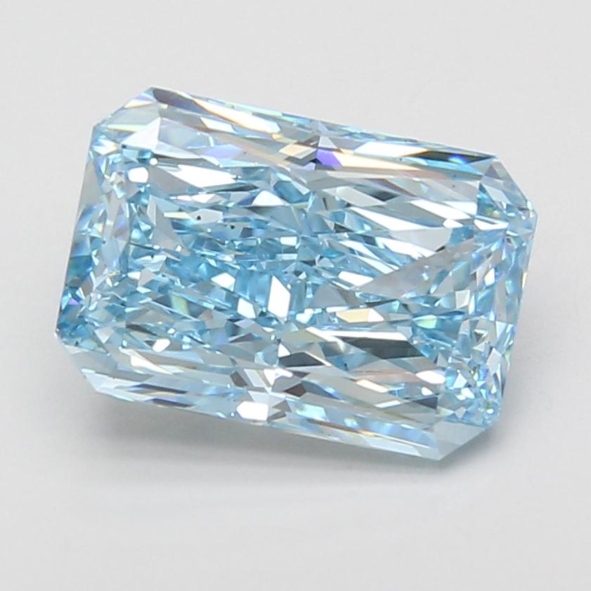 4.01 Ct. Fancy Vivid Blue Radiant Lab Grown Diamond