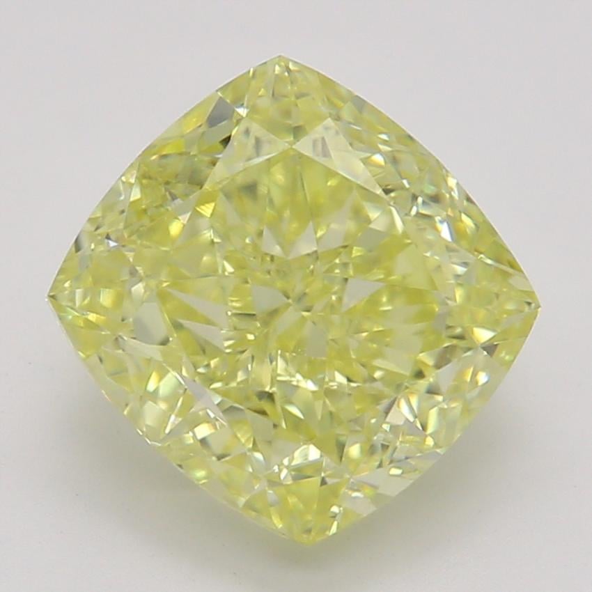 1.71 Ct. Fancy Intense Yellow Cushion Diamond