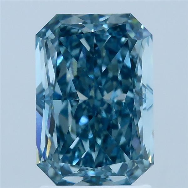 2.53 Ct. Fancy Vivid Blue Radiant Lab Grown Diamond