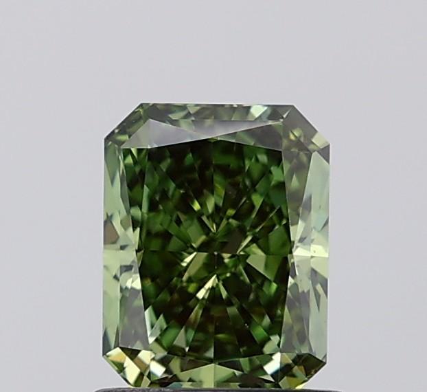 1.11 Ct. Fancy Vivid  Green Radiant Lab Grown Diamond