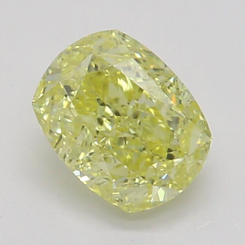 0.50 Ct. Fancy Intense Yellow Cushion Diamond