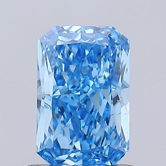 0.85 Ct. Fancy Vivid  Blue Radiant Lab Grown Diamond