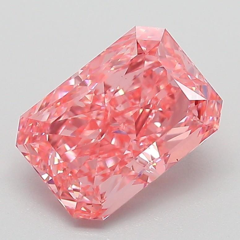 2.12 Ct. Fancy Vivid Pink Radiant Lab Grown Diamond