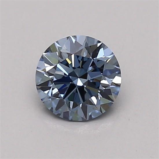 0.43 Ct. Fancy Vivid Blue Round Lab Grown Diamond