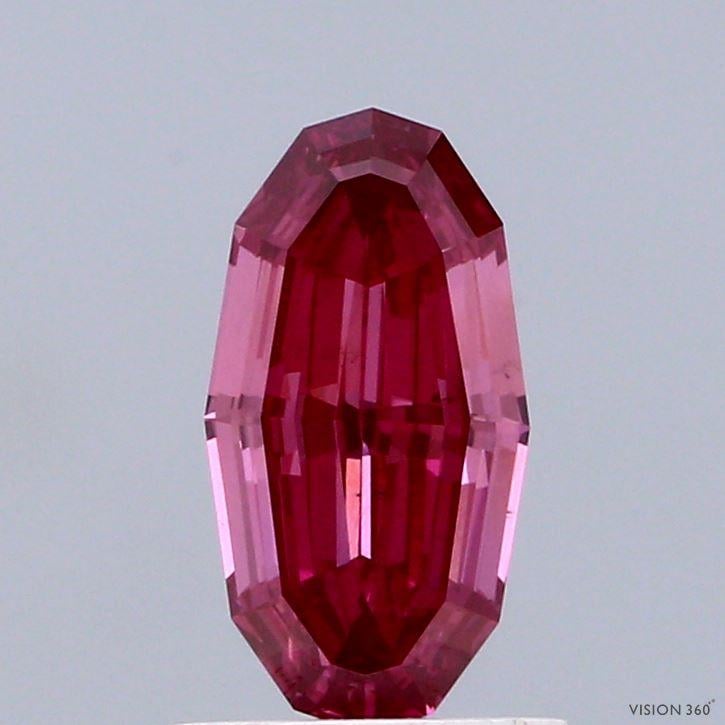 1.08 Ct. Fancy Vivid Pink Oval Lab Grown Diamond