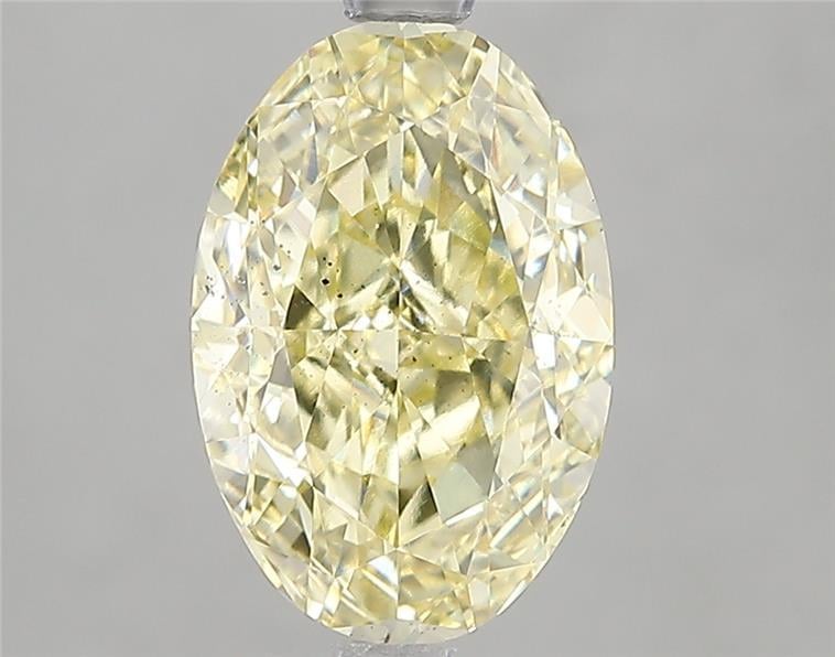 3.01 Ct. Fancy Intense Yellow Oval Lab Grown Diamond